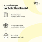 How To Reshape Cotton Rope Laundry Basket