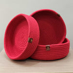 Red Cotton Rope Basket 