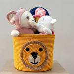 Lion Face Storage Basket for Toys Storage