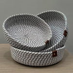 Grey White Basket for Home 