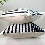 Black and White Cotton Cushion Cover-Set of 2 - Casa Snug