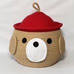 Casa Snug Bear Face Storage Basket with Lid - Casa Snug