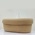 Handmade Cotton Rope Oval Tissue Box - Casa Snug