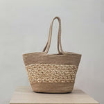 Jute Tote Beach Handbag 